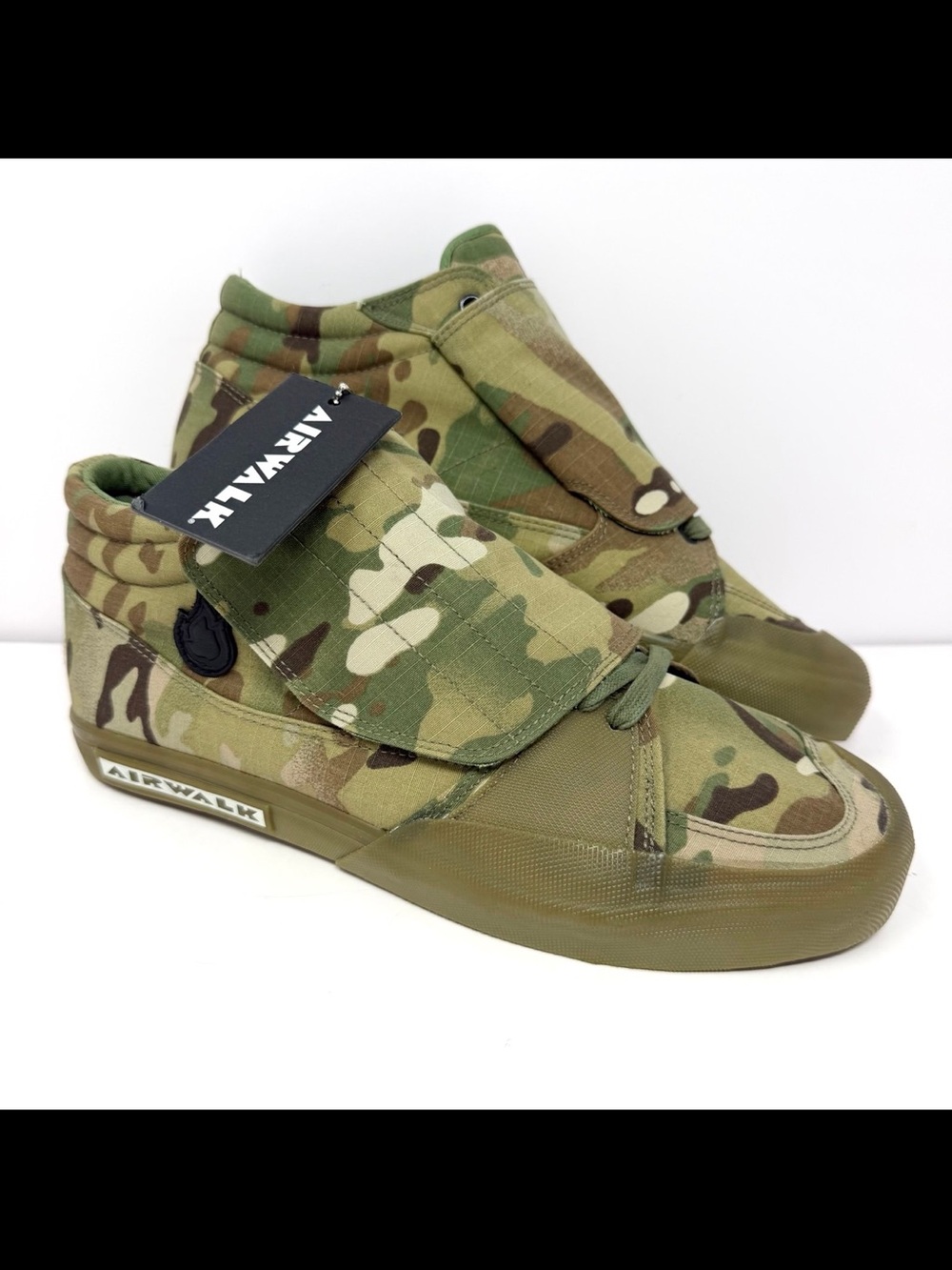 Airwalk Men’s Vic Firebird Multicam Retro Skate Shoe Sz 10.5 Limited Ed NWOB NEW